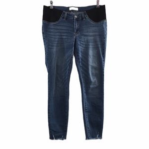KanCan Raw Hem Skinny Maternity Jeans 29